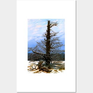 The Oak Tree in the Snow - Caspar David Friedrich Posters and Art